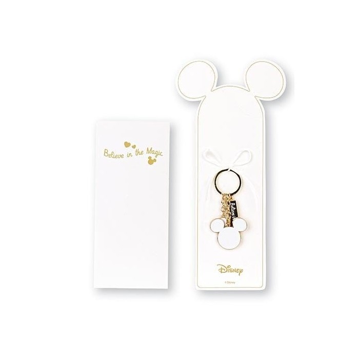 PORTACHIAVI MICKEY CUORE H9 ORO BIANCO